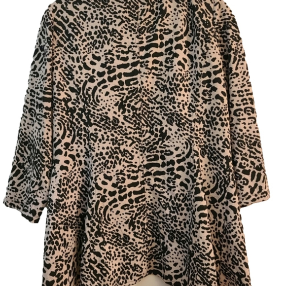 Calvin Klein Open Front Animal Print Jacket/Blazer 8 - Picture 5 of 6